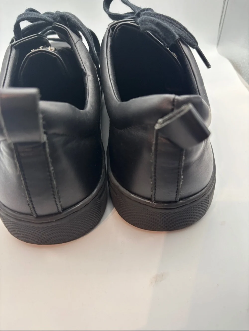Balmain Black Logo Strap Low-Top Sneakers for Men